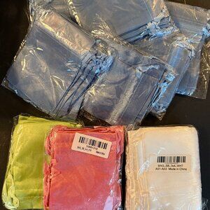 108 piece Satin 3”x4” Cinch Bags. Gift Bag, Jewelry Bag (138)